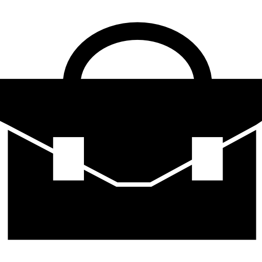 Black briefcase  icon