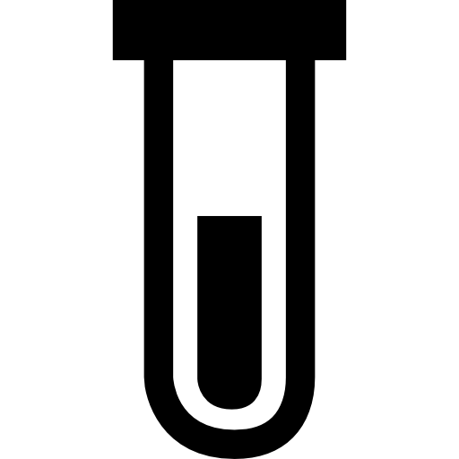 tubo de ensayo para la educación científica  icono