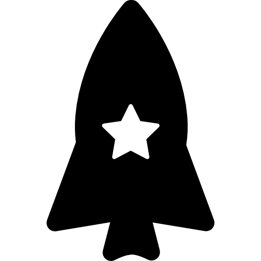 rakieta z gwiazdą  ikona