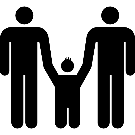 männliche familiengruppe  icon