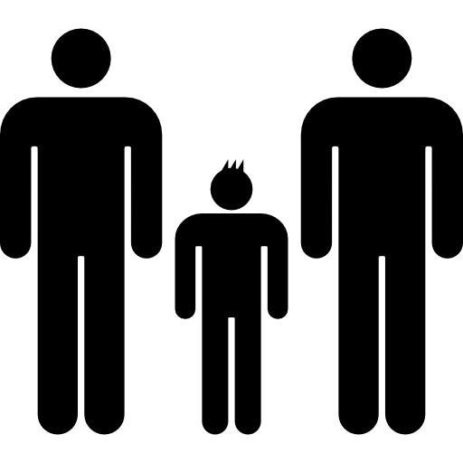 남성 가족 그룹  icon