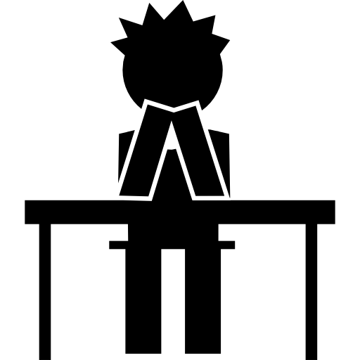 schüler in der klasse  icon