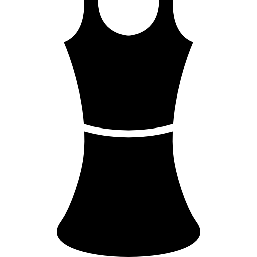 Black female dress  icon