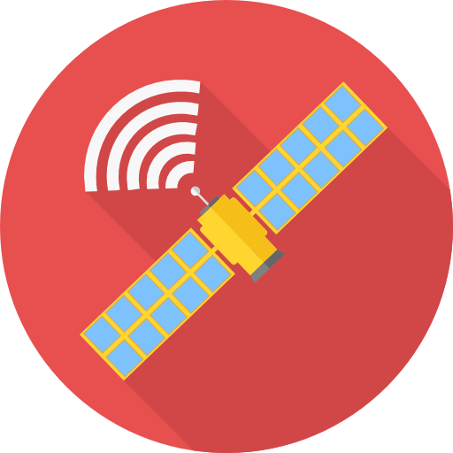 satélite Icon monk Flat icono