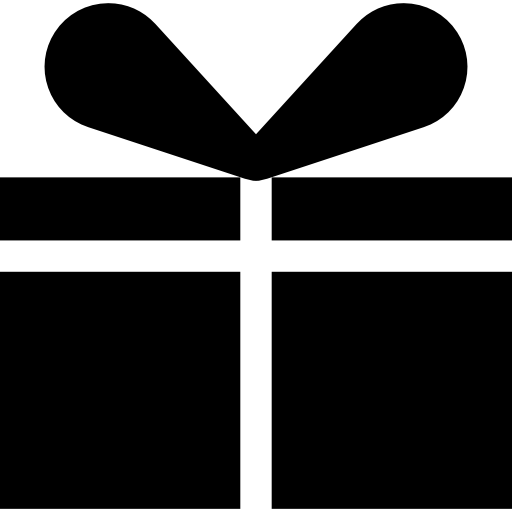 caja de regalo Basic Straight Filled icono