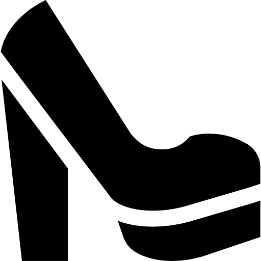High heels Basic Straight Filled icon