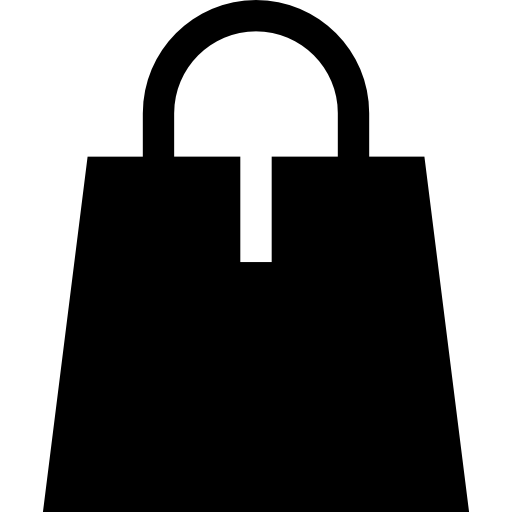 bolsa de la compra Basic Straight Filled icono
