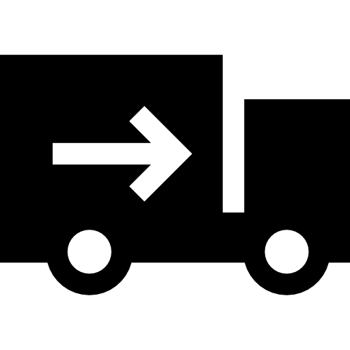 camion de livraison Basic Straight Filled Icône