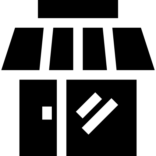 tienda Basic Straight Filled icono