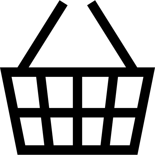koszyk na zakupy Basic Straight Lineal ikona
