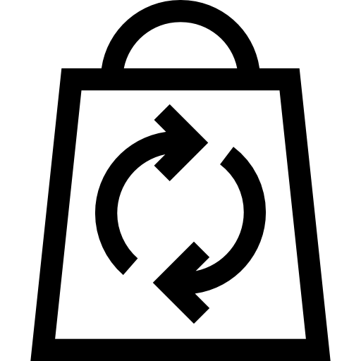 bolsa de la compra Basic Straight Lineal icono