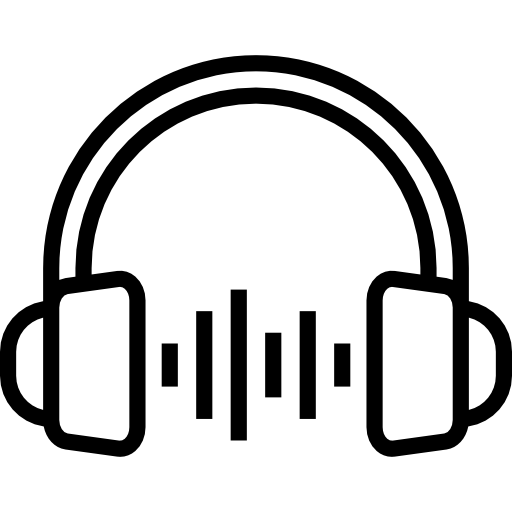 słuchawki Detailed Straight Lineal ikona