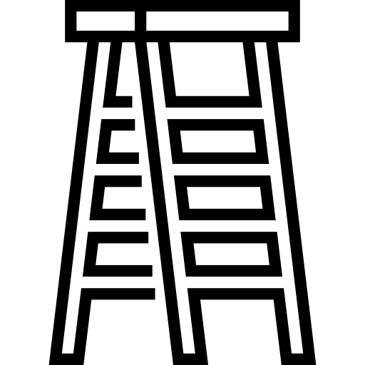 escaleras Detailed Straight Lineal icono