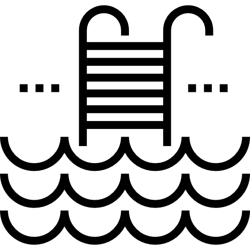 escalera de tijera Detailed Straight Lineal icono