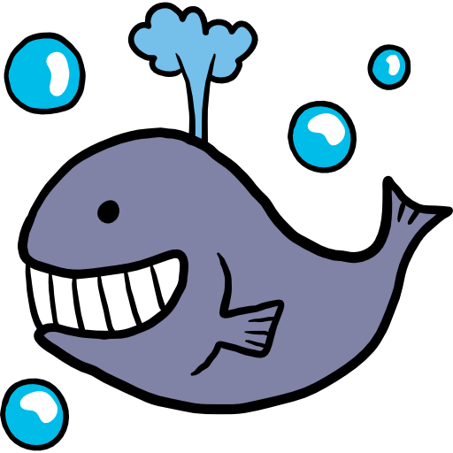 balena Hand Drawn Color icona