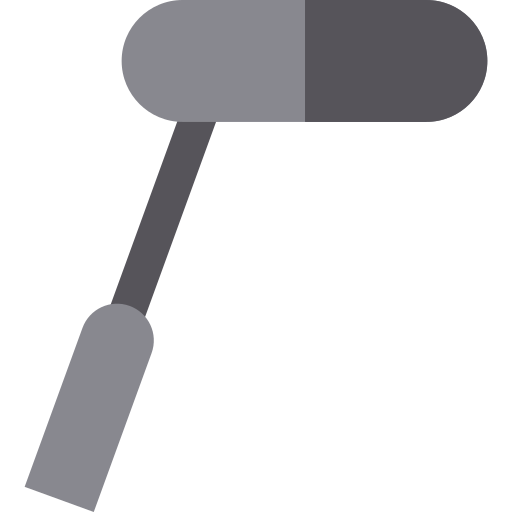 microfoon Basic Straight Flat icoon