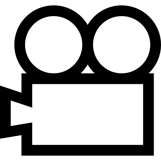 reprodutor de vídeo Basic Straight Lineal Ícone