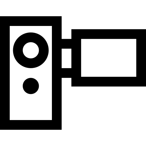 caméra vidéo Basic Straight Lineal Icône