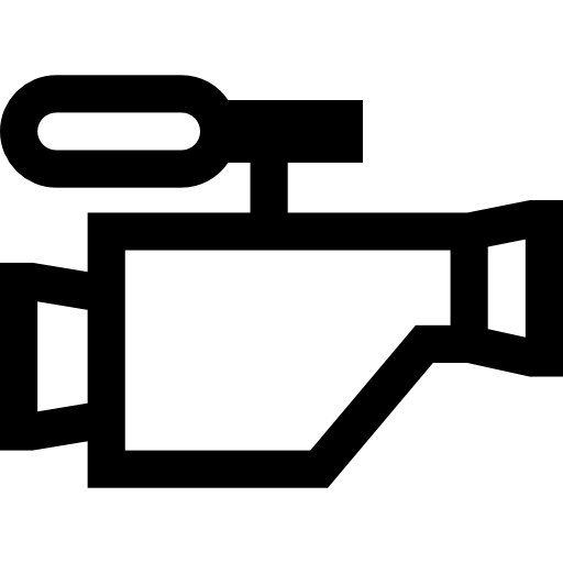 videokamera Basic Straight Lineal icon