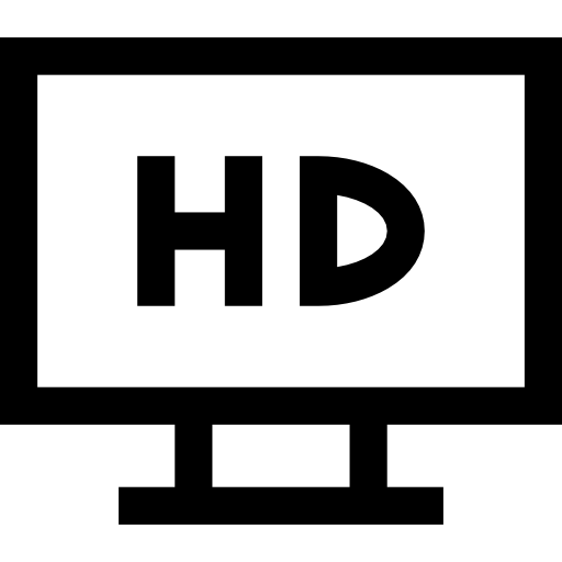 ekran telewizora Basic Straight Lineal ikona