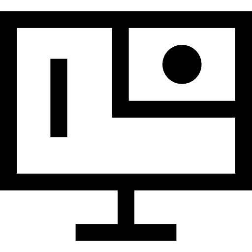kamera Basic Straight Lineal ikona