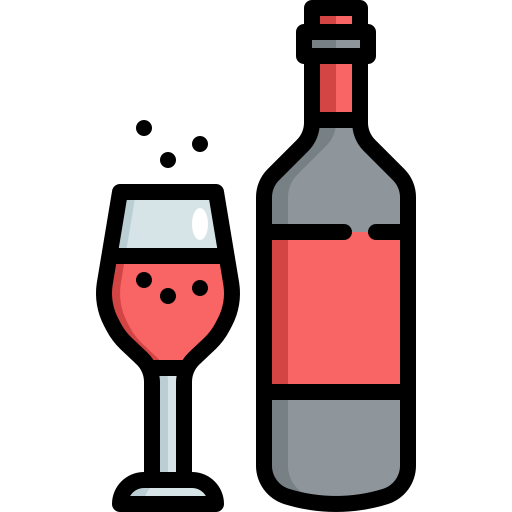 Вино Generic Outline Color иконка