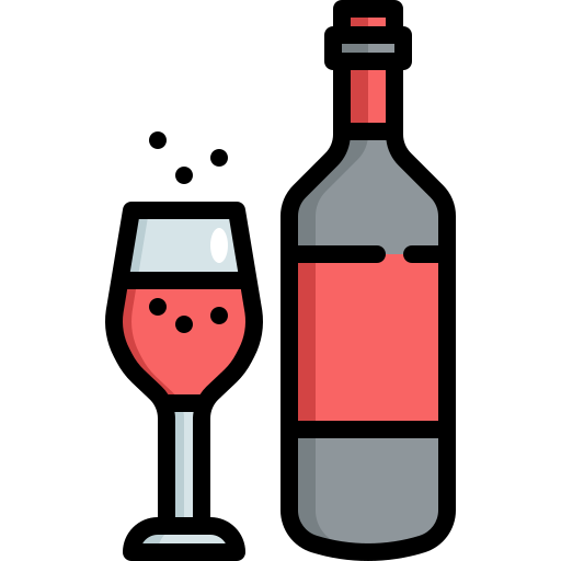 Wine Generic Outline Color icon