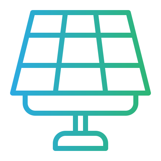 panel solar Generic Gradient icono