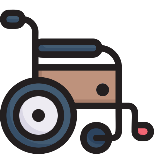 fauteuil roulant Generic Outline Color Icône