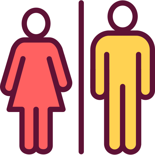 公衆トイレ Generic Outline Color icon