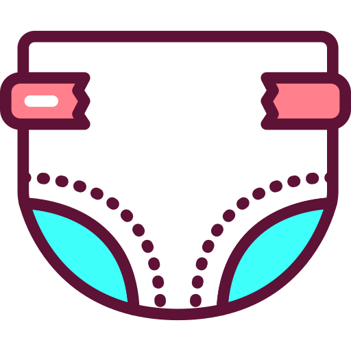 Diaper Generic Outline Color icon