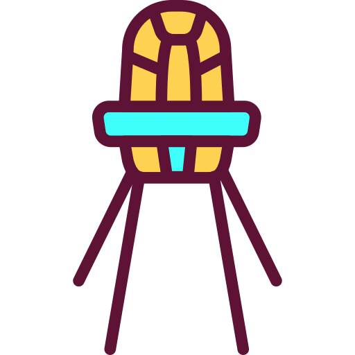 Feeding chair Generic Outline Color icon