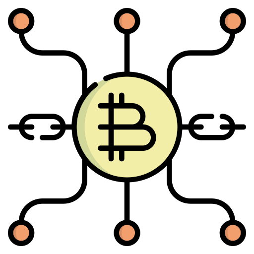 blockchain Generic Outline Color icona