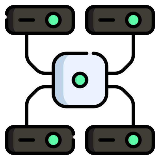 탈 중앙화 Generic Outline Color icon