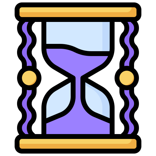 reloj de arena Surang Lineal Color icono