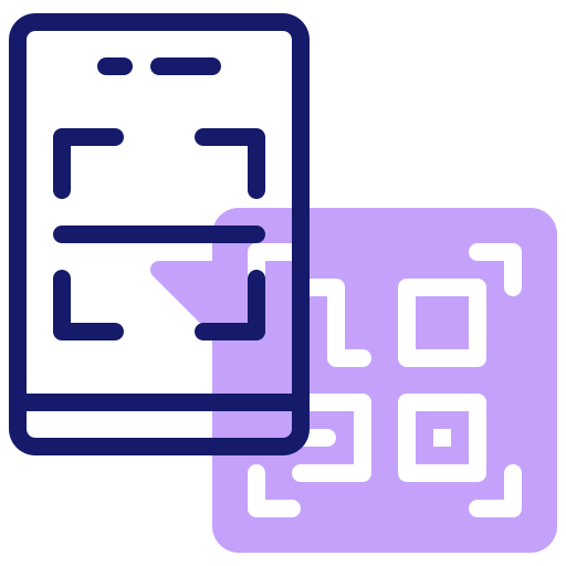 scansione qr Inipagistudio Lineal Color icona