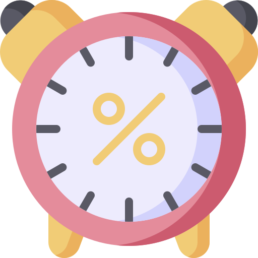 Alarm clock bqlqn Flat icon