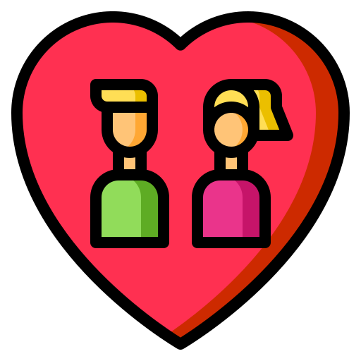 Couple Catkuro Lineal Color icon