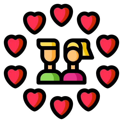 Valentine Catkuro Lineal Color icon