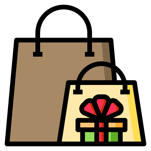 Gift bag Catkuro Lineal Color icon