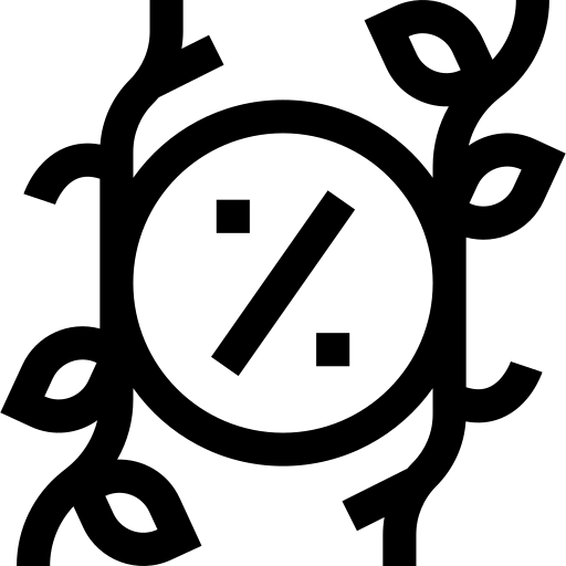 percentagem Basic Straight Lineal Ícone