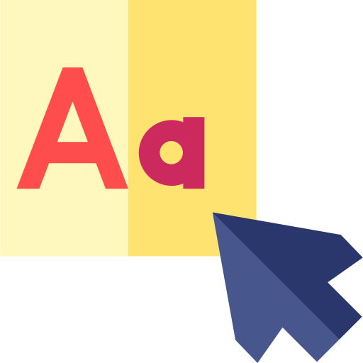 typografie Basic Straight Flat icon