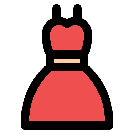vestido Generic Outline Color icono