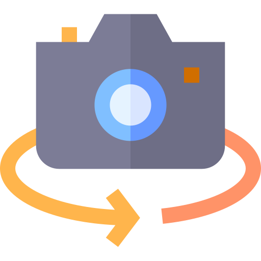 카메라 Basic Straight Flat icon