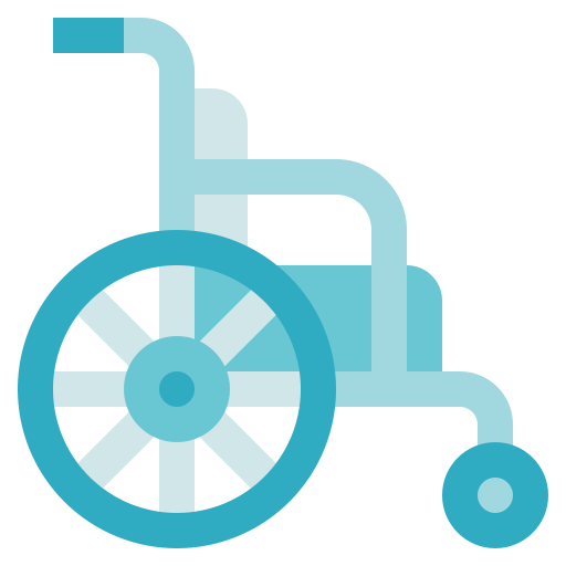 Wheelchairs Generic Blue icon