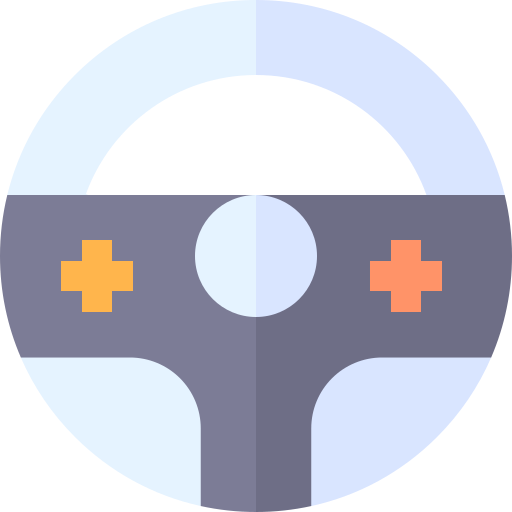 Steering Basic Straight Flat icon