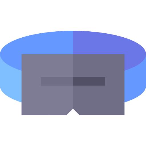 gafas de realidad virtual Basic Straight Flat icono