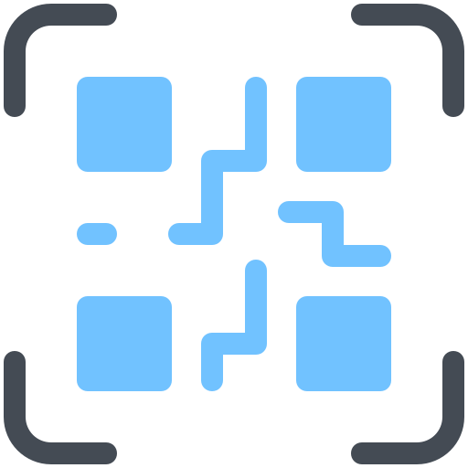 qr code Generic Blue icoon