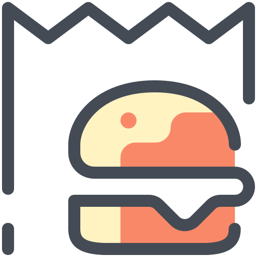 hamburger Sergei Kokota Lineal Color Icône