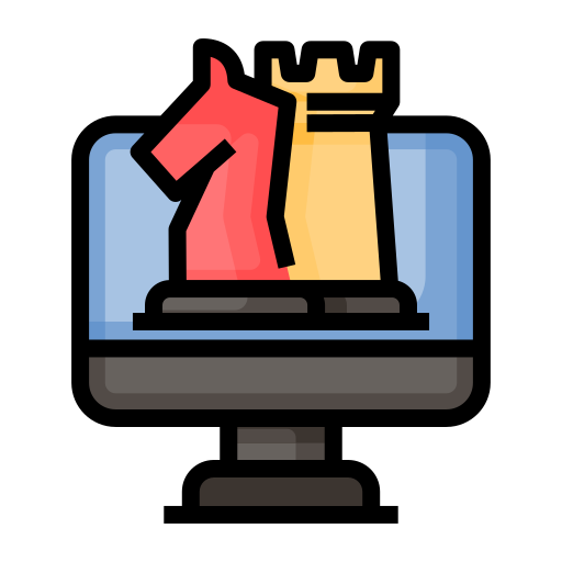 Chess piece Generic Outline Color icon